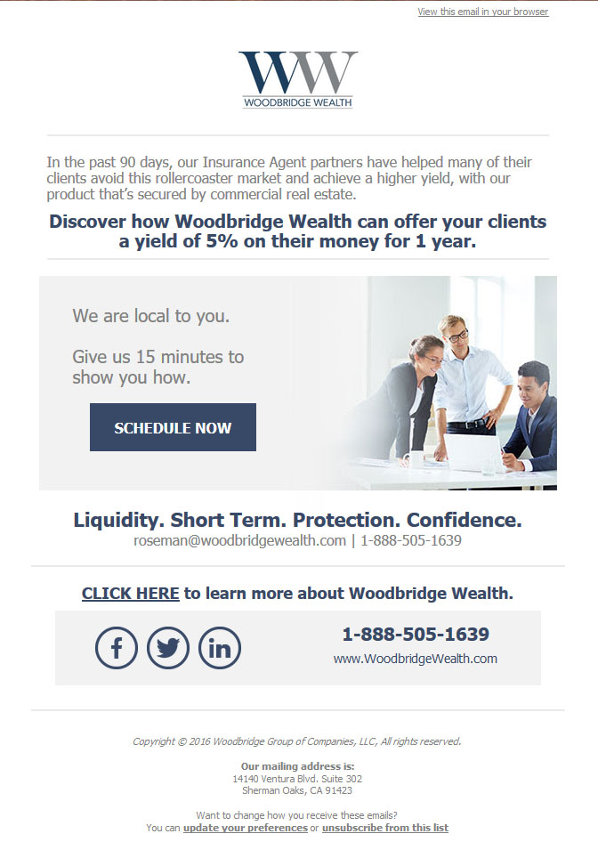 Drip Campaign Email - Woodbridge Group of Companies